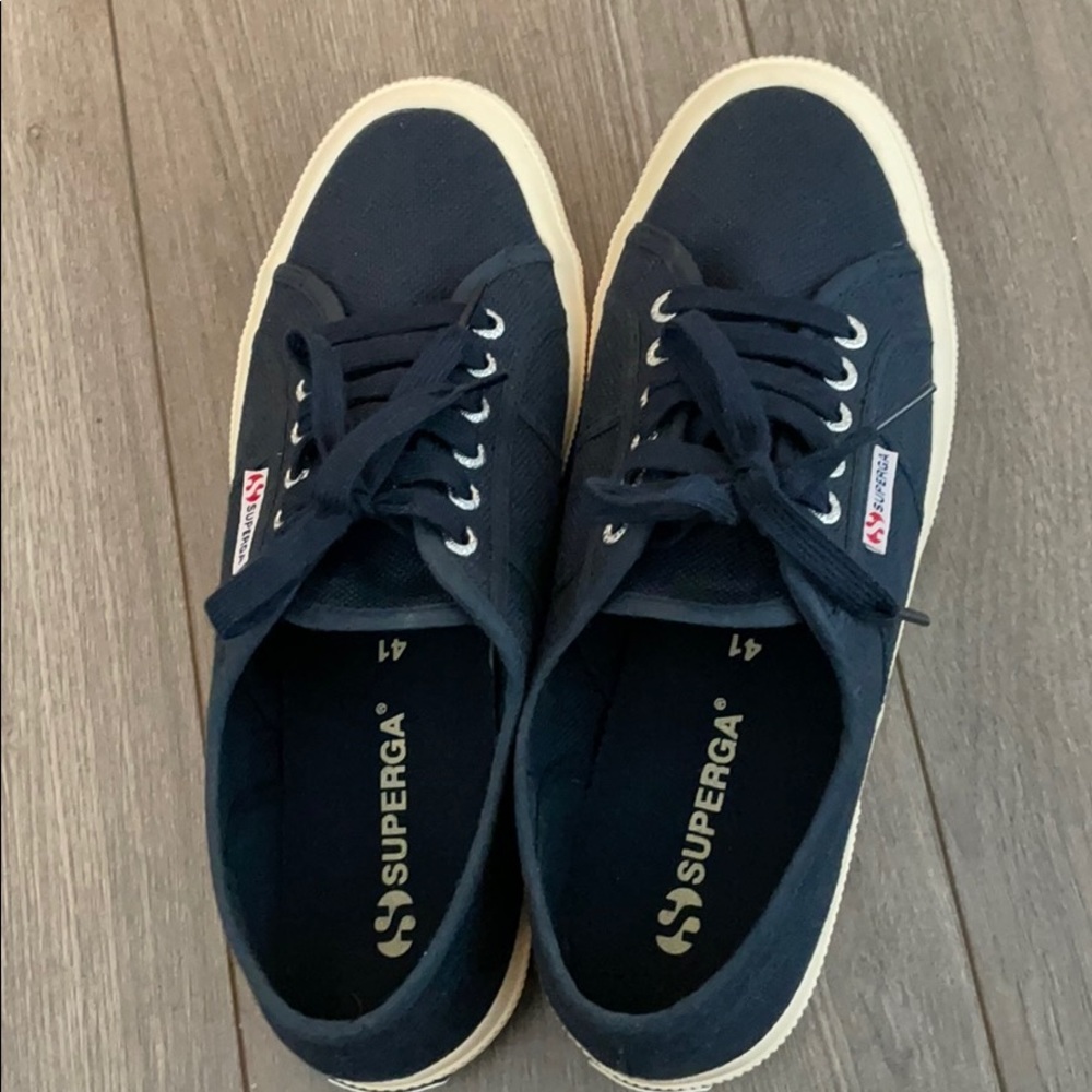 Blue superga shoes!